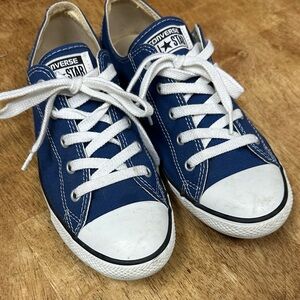 Converse Classic Blue and White Sneakers
